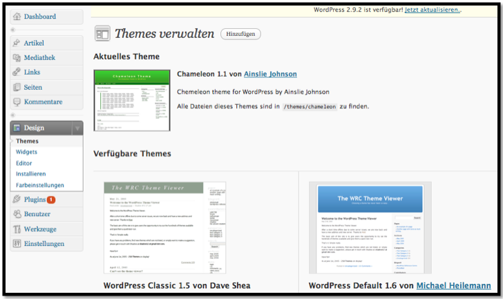 wp-screen-6 Screenshot: Themes