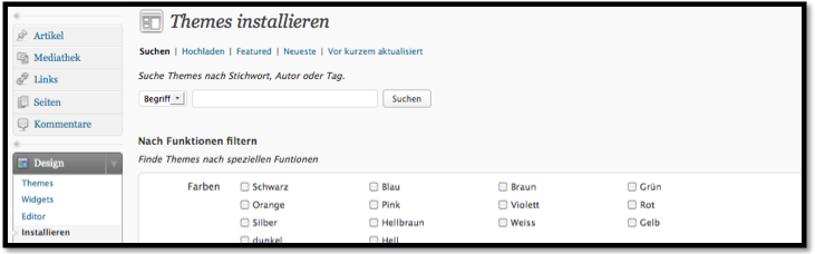 wp-screen-7 Screenshot: Themes suchen